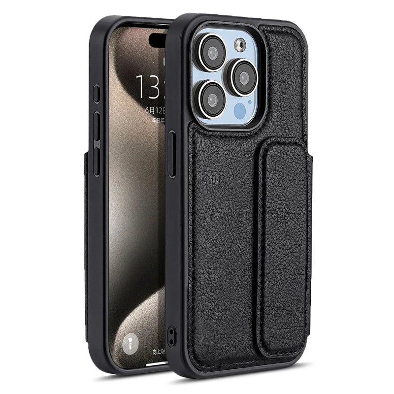 Retro Business PU Leather Case with Card Slot for iPhone 15 Series