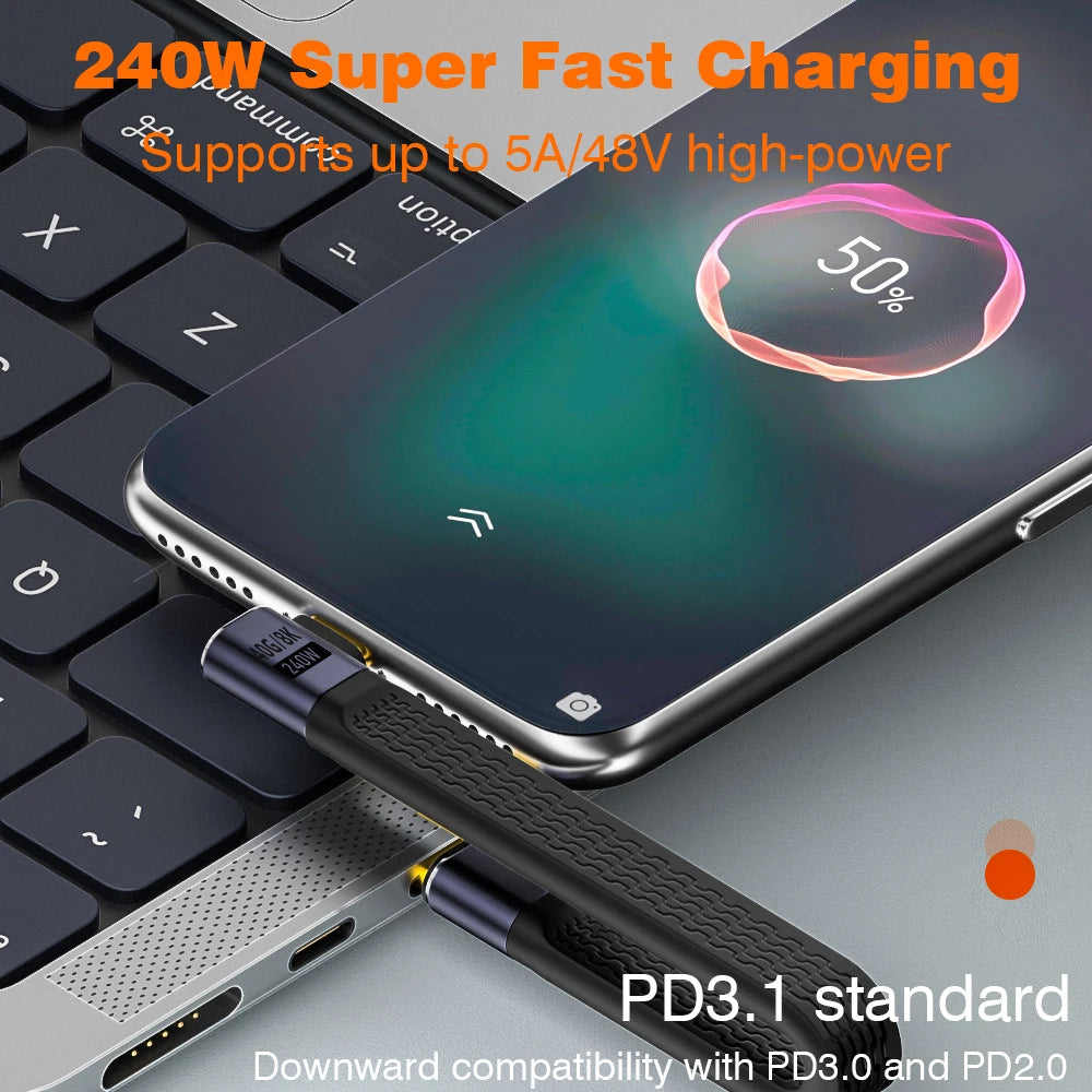 UGOURD USB4 Type-C Elbow Cable