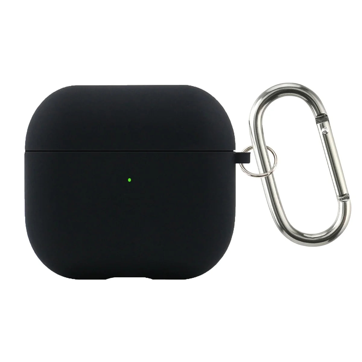 Inner Flocking Silicone and PC Keychain Case for AirPods 4