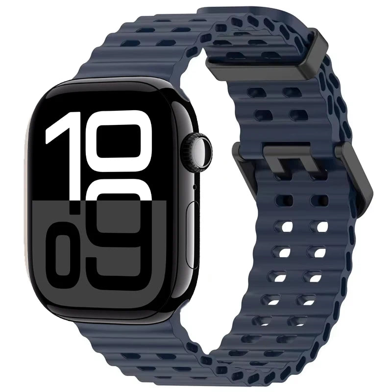 Durable Silicone Sport Wristband for Apple Watch