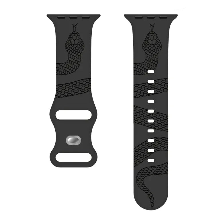 Premium Engraved Silicone Strap for Apple Watch