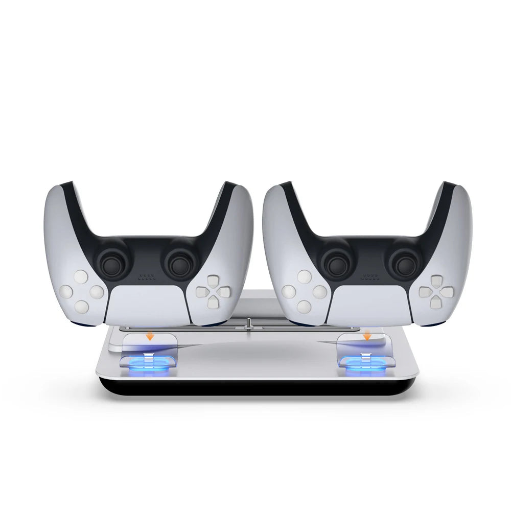 Vertical Stand with Controller Charging Dock Station for PlayStation 5