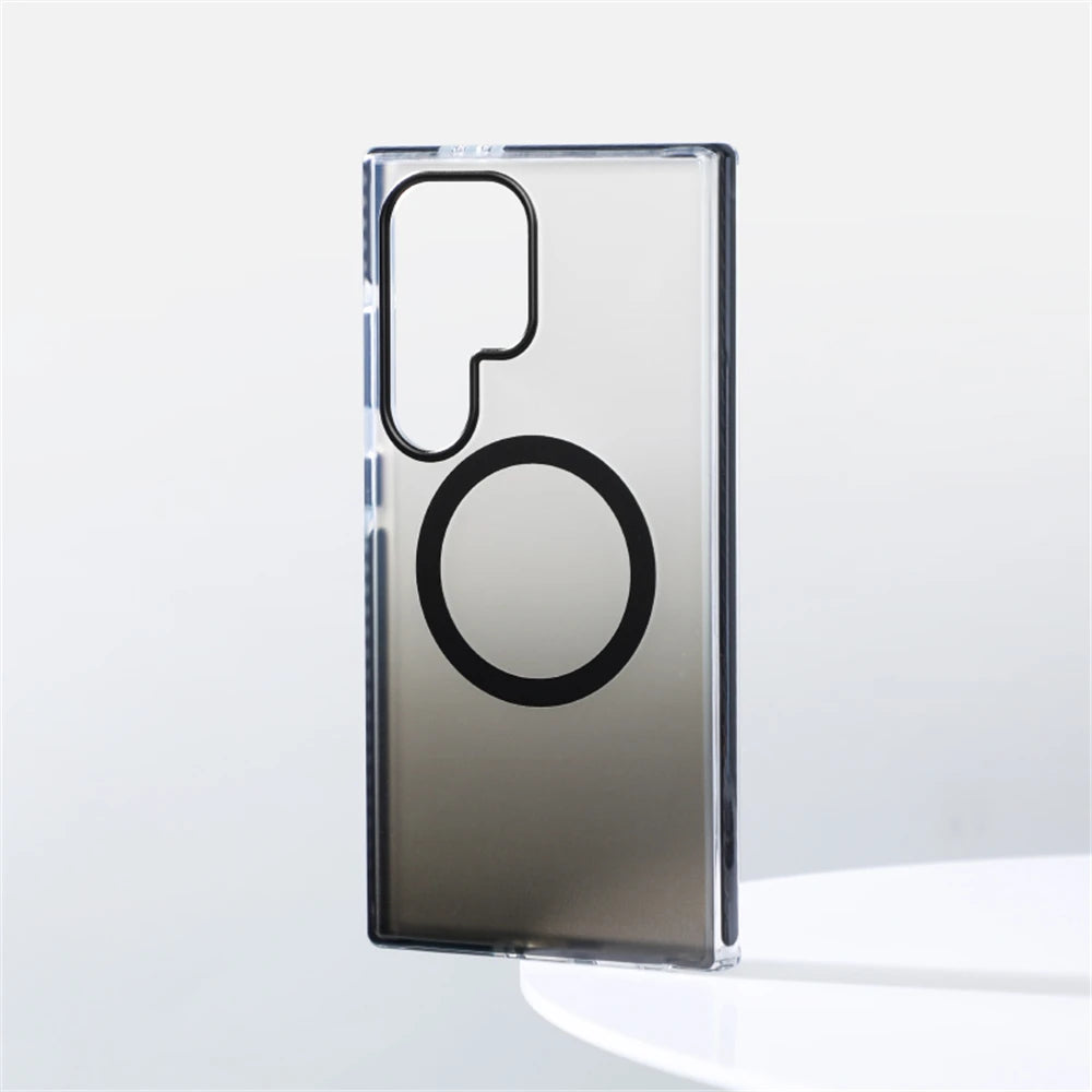 Shockproof Gradient Magnetic Bumper Case for Samsung Galaxy S25 Series