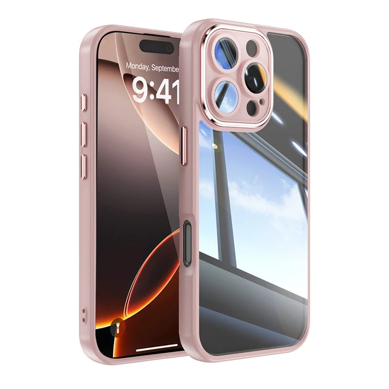 Acrylic Clear Shockproof Case with Camera Protector for iPhone 16 Series