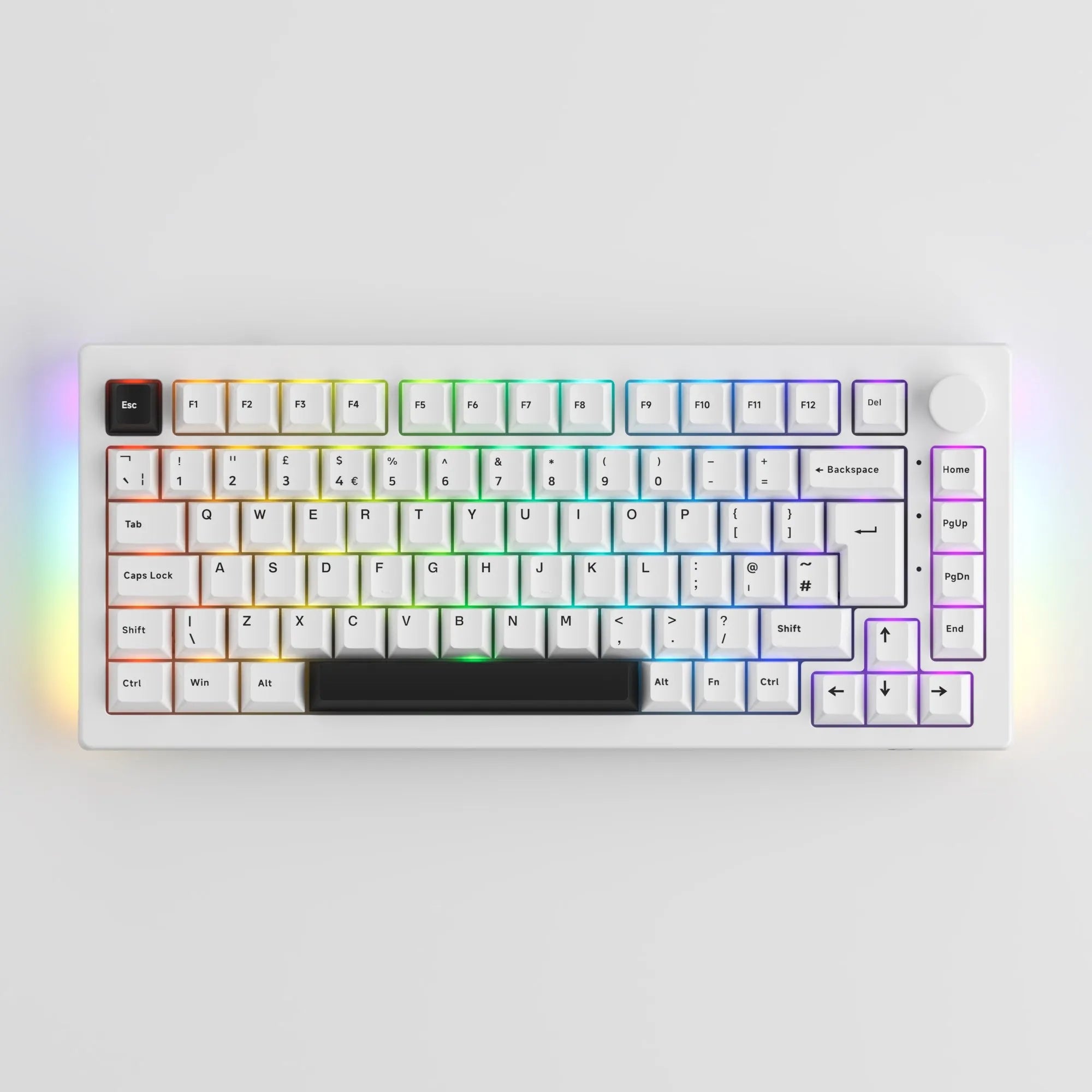 Akko 5075B Plus Black on White Mechanical Gaming Keyboard
