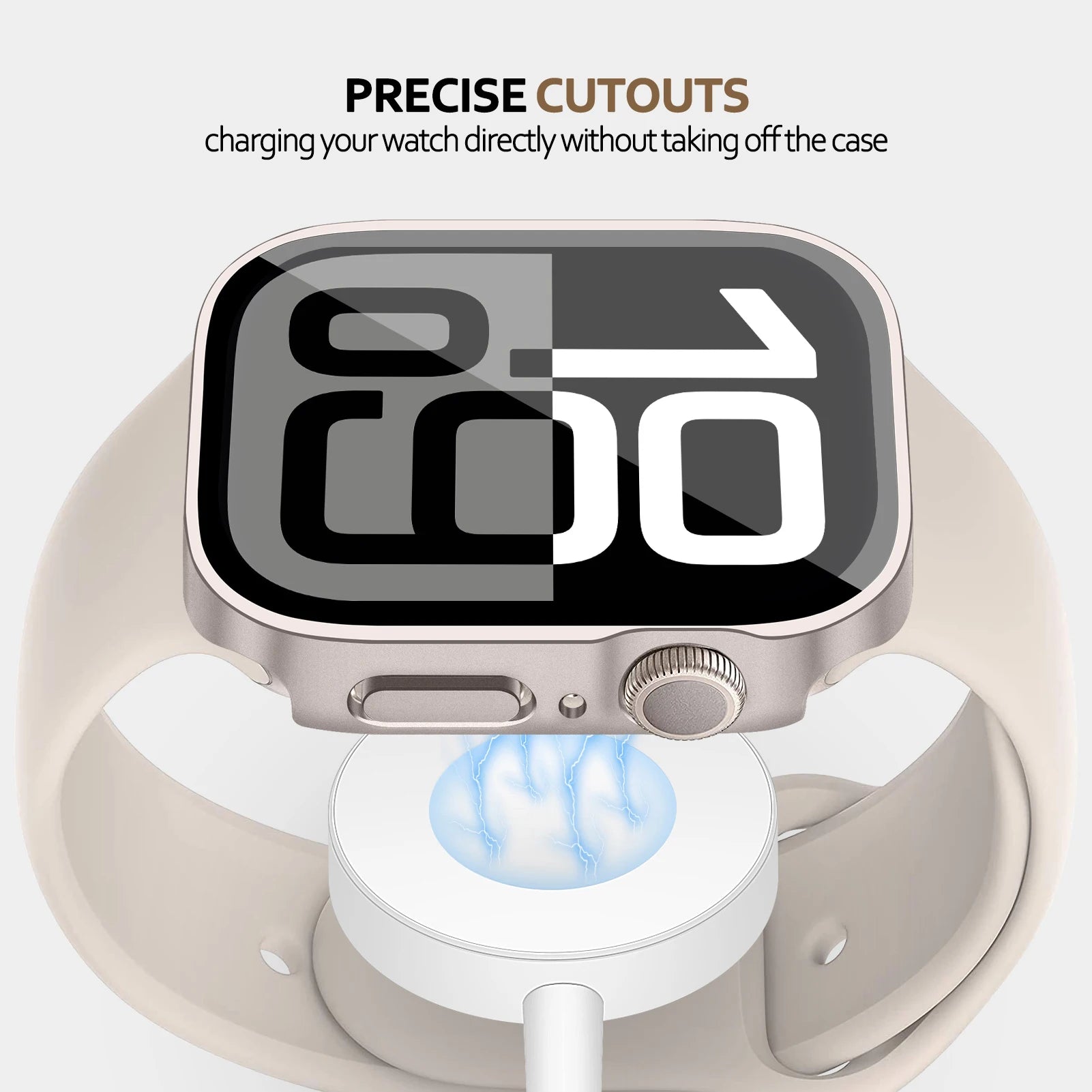 Straight Edge Waterproof Case for Apple Watch Series 10