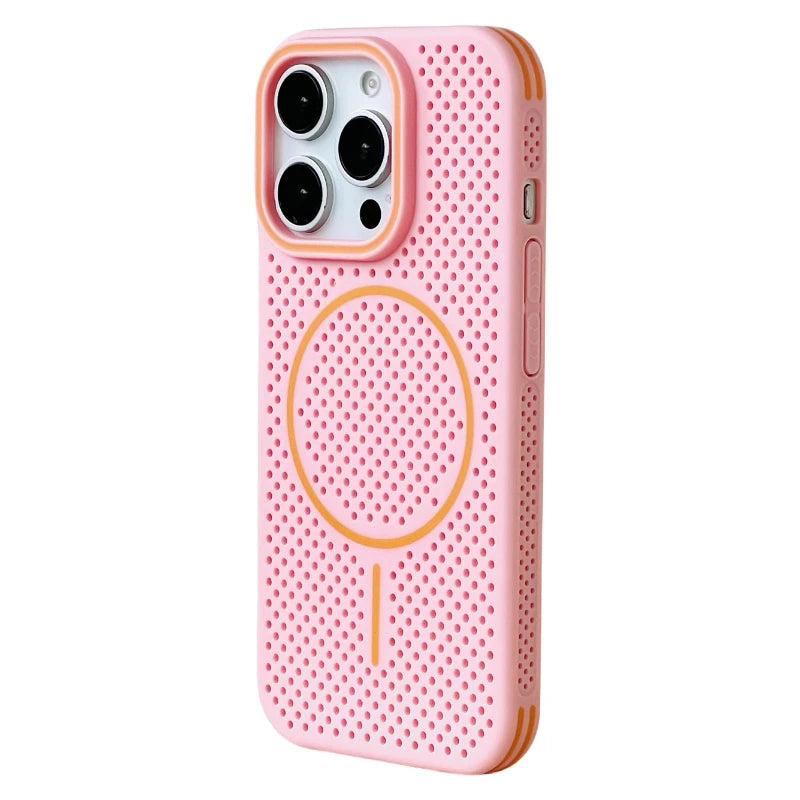 Slim Hollow Mesh MagSafe Protective Case for iPhone 15 Series
