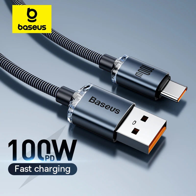 Baseus 100W USB-C Fast Charging & Data Cord Cable