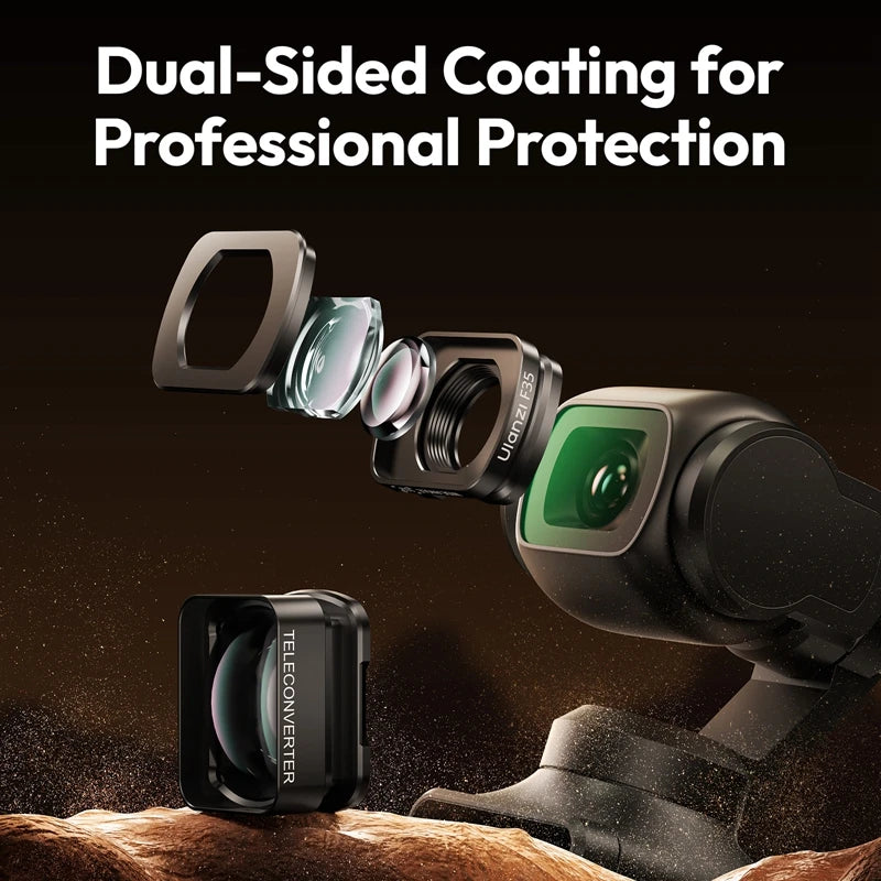 Ulanzi F35 Wide-Angle & Telephoto Lens for DJI Osmo Pocket 3