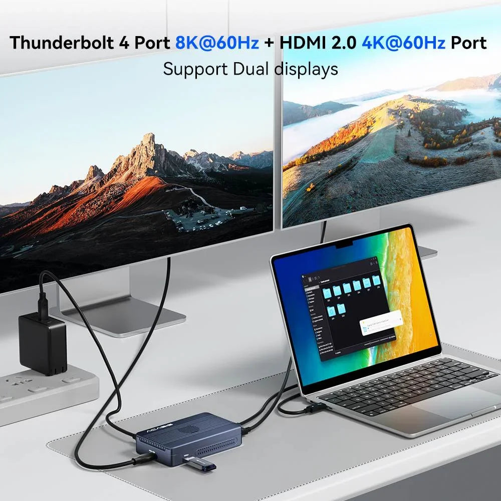 Acasis 6-Port USB-C Dock with NVMe SSD Enclosure