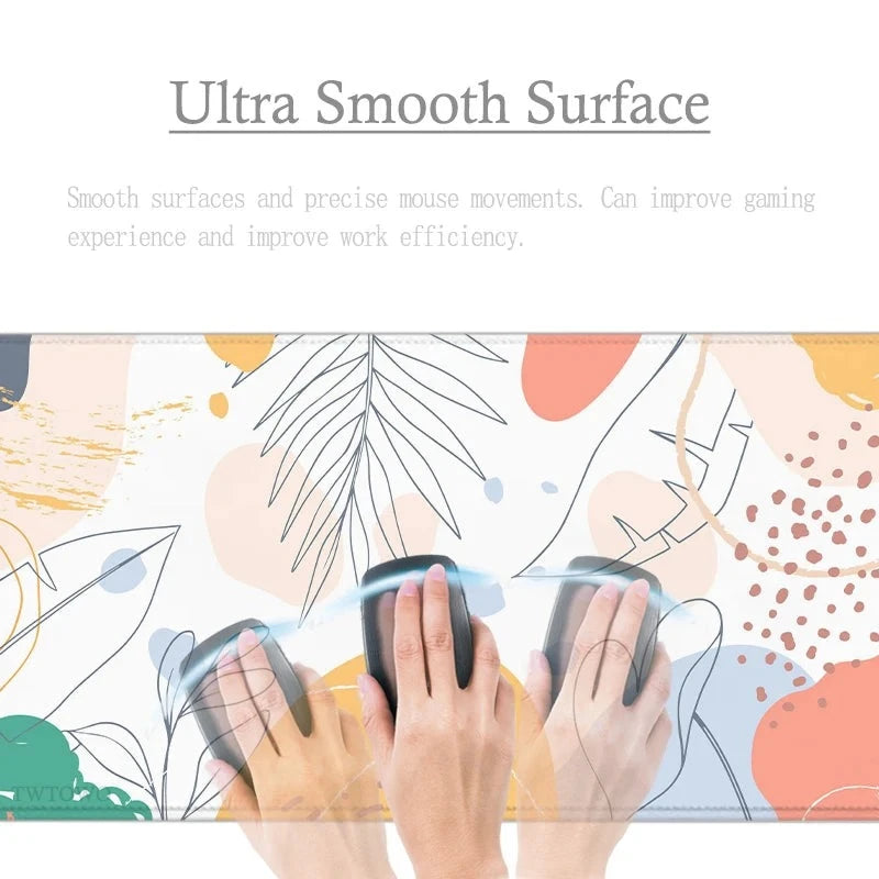 Abstract Flower Design Gamer Mouse Pad