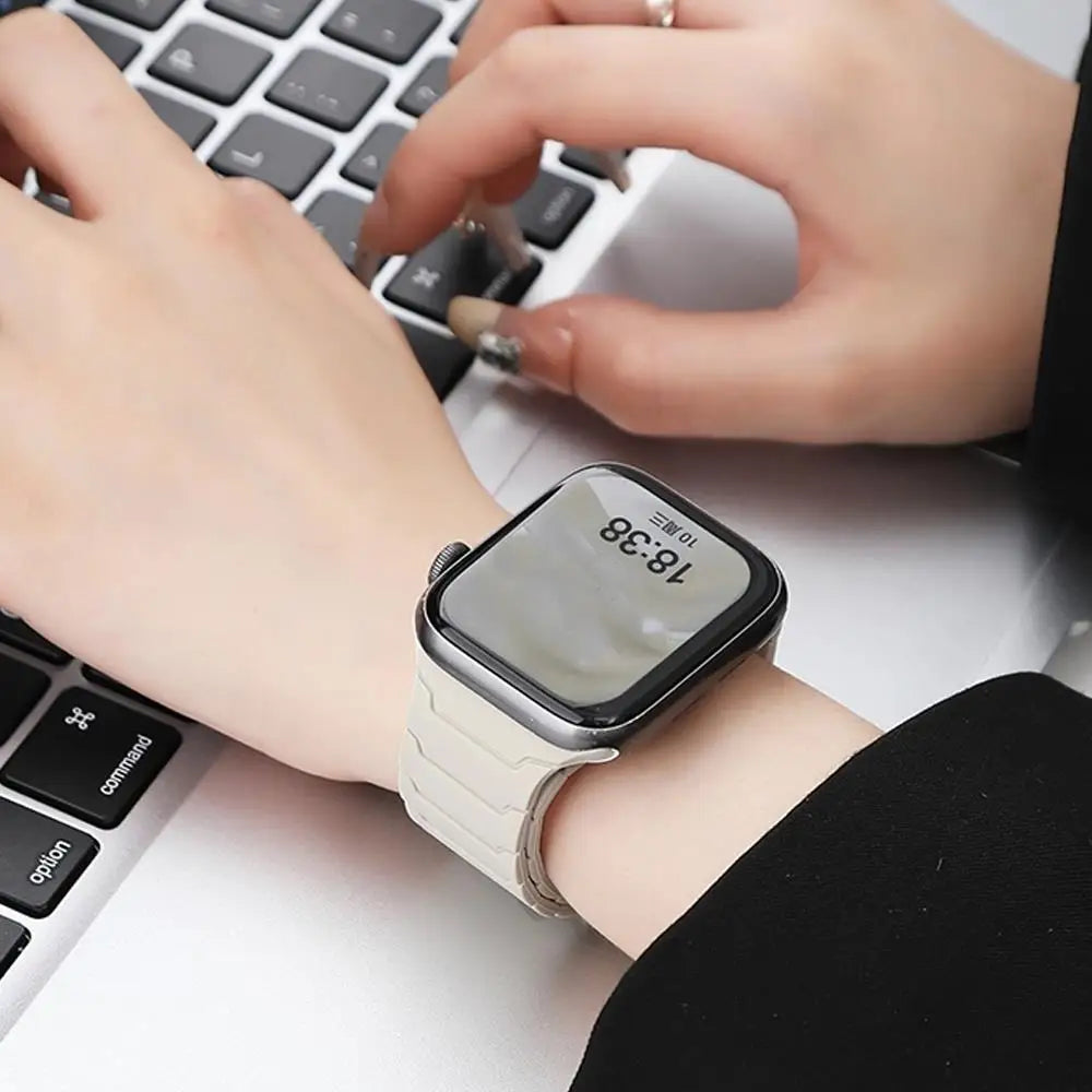 Premium Magnetic Silicone Band for Apple Watch