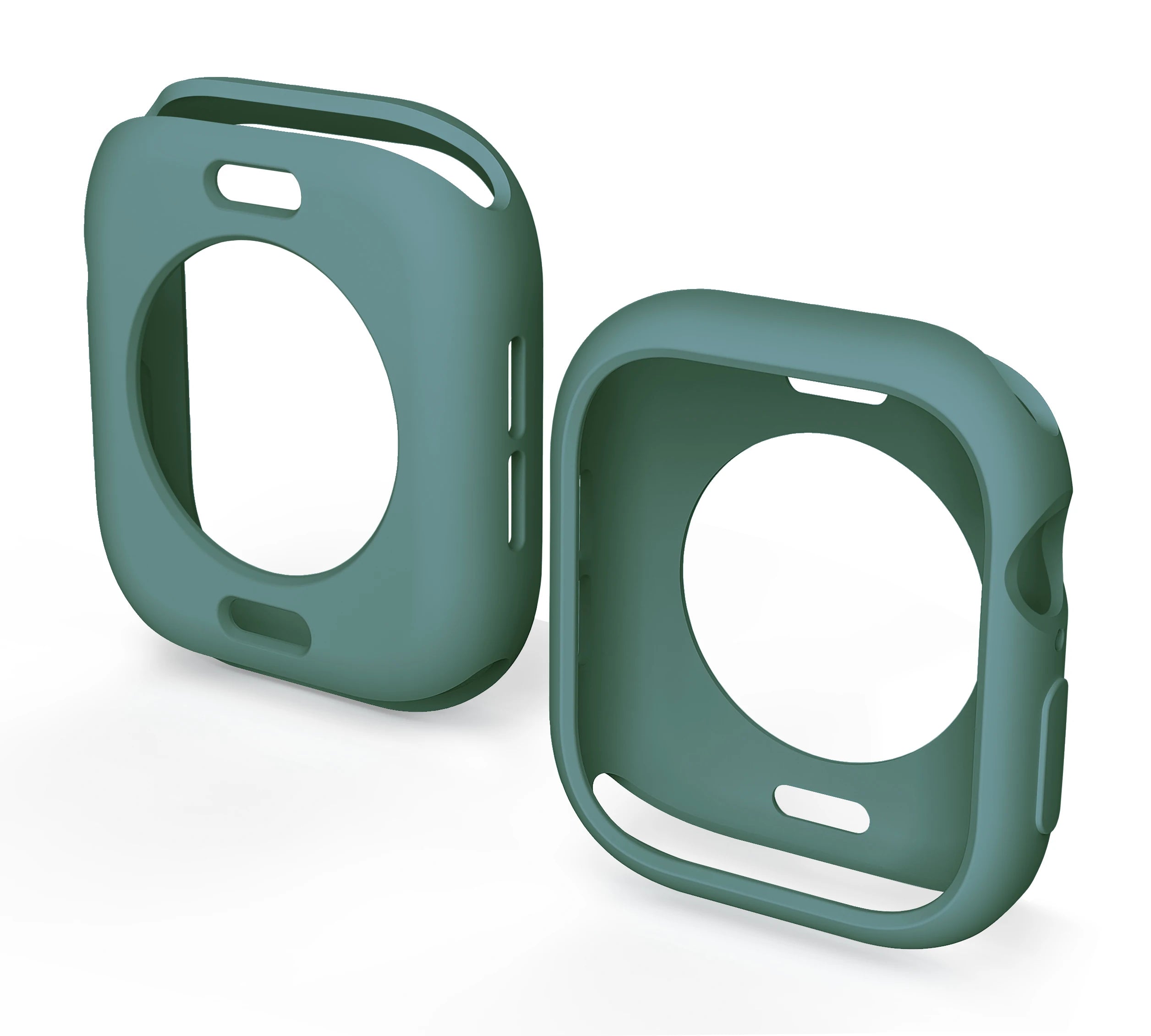 Candy Color Soft Silicone Bumper Case for Apple Watch