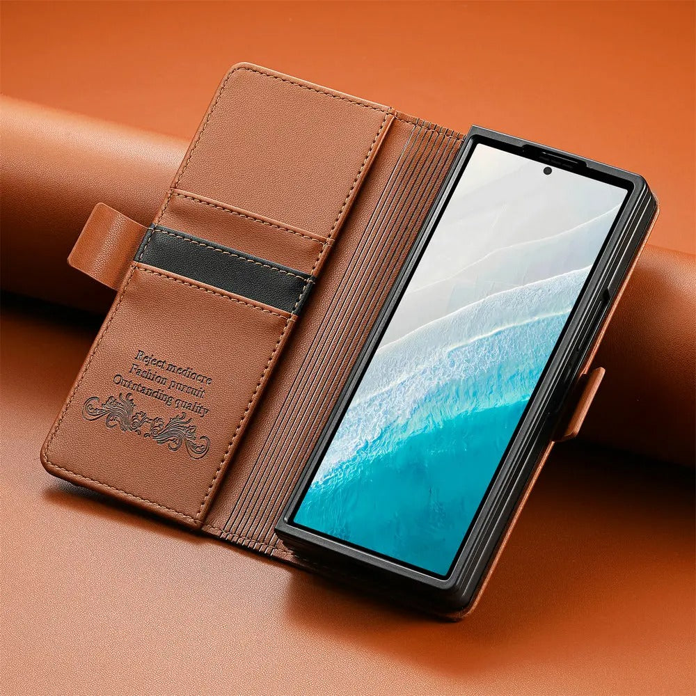 Protective Flip Wallet Case with Card Slot for Samsung Galaxy Z Fold 7