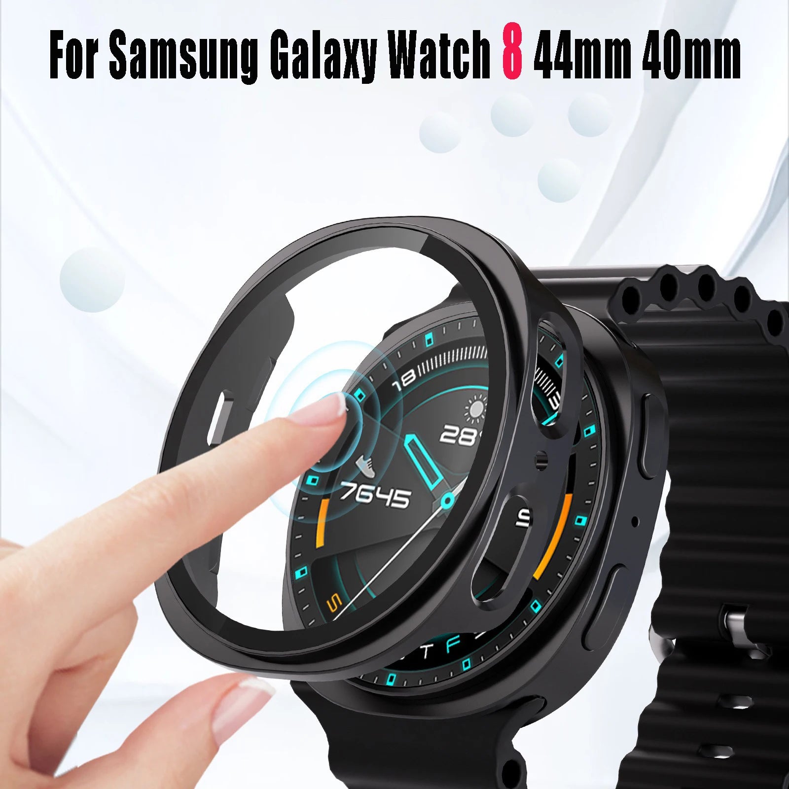 Full Coverage Screen Protector Case for Samsung Galaxy Watch 8