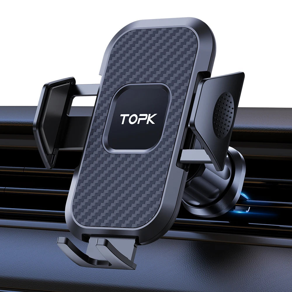 Universal Auto-Lock Car Air Vent Phone Mount with Hook Clip