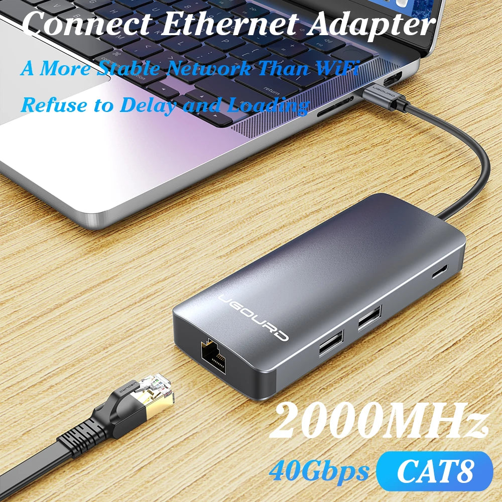 GOURD RJ45 Cat8 Flat Ethernet Cable