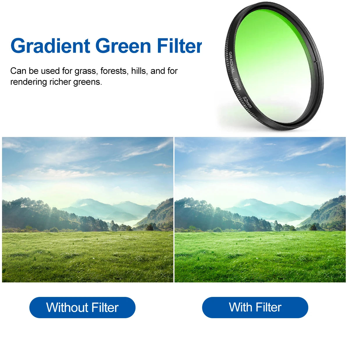 Fonken 3-in-1 52mm Phone Lens Filter