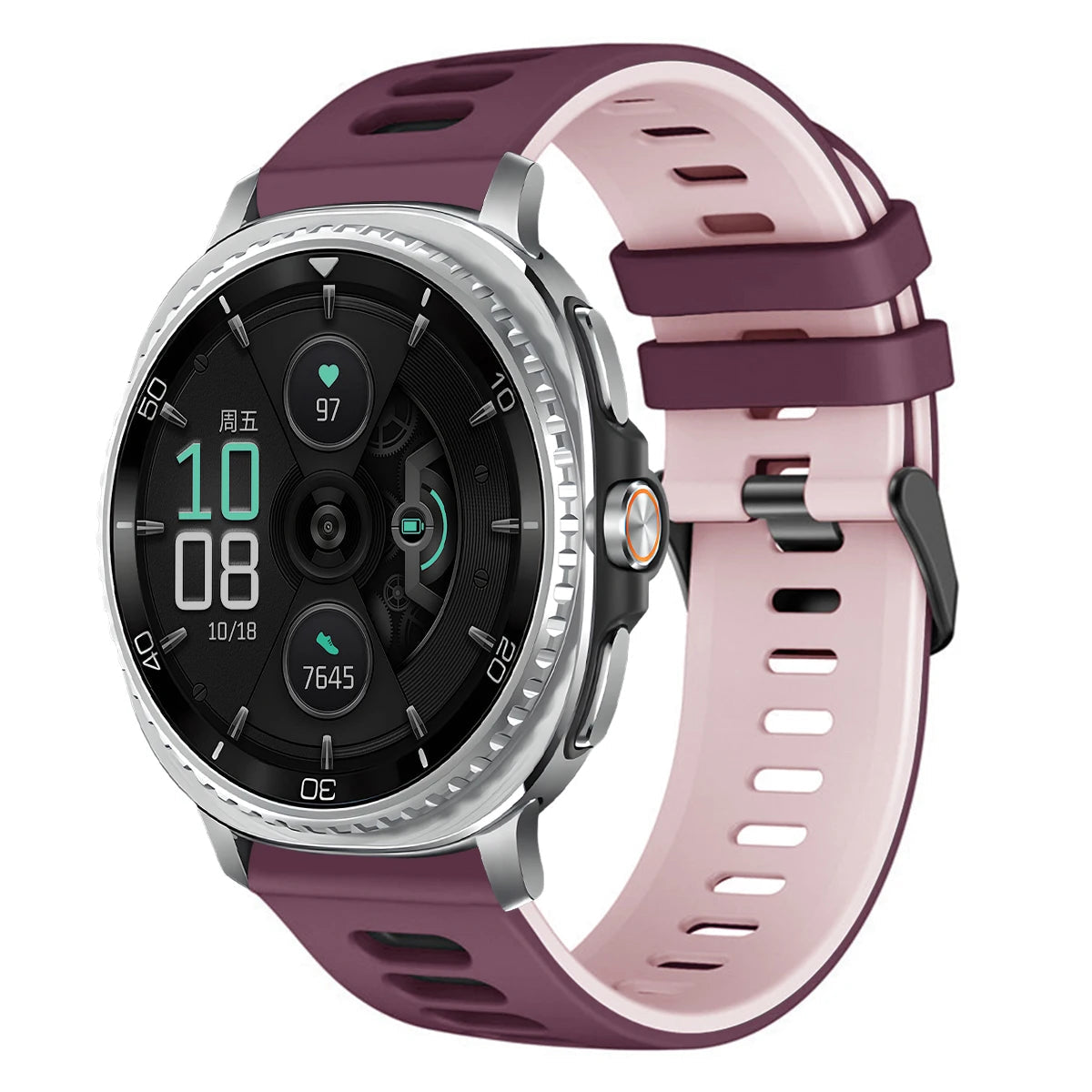 Durable No-Gap Sport Silicone Wristband for Samsung Galaxy Watch 8 & Galaxy Watch 8 Classic