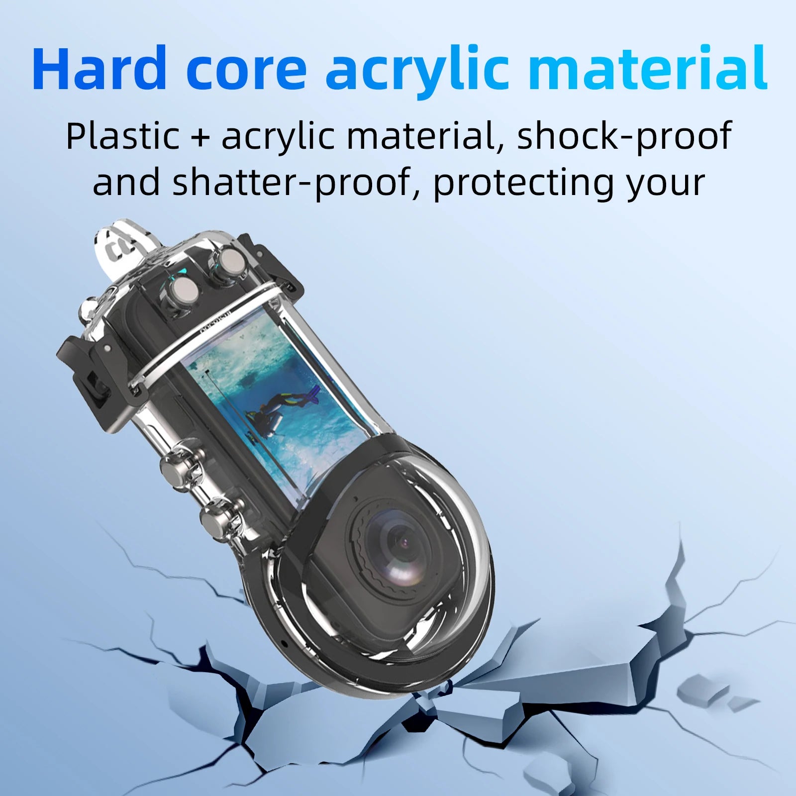 Protective 40M Underwater Case for Insta360 X5