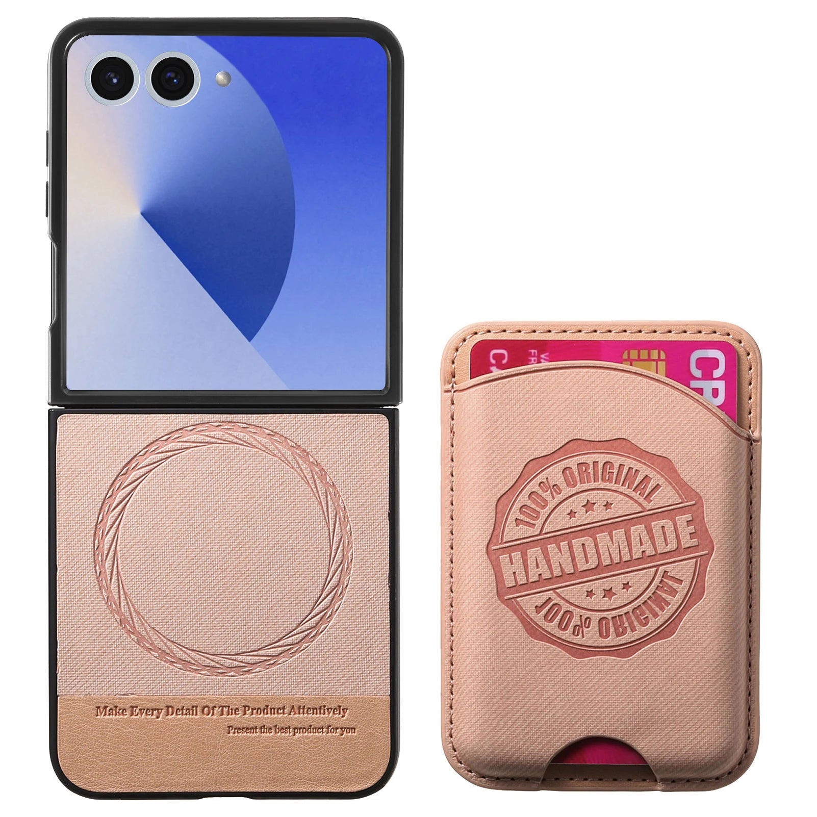 Samsung Galaxy Z Flip 7 Cowboy Style Magnetic Wallet Case with Detachable Bag