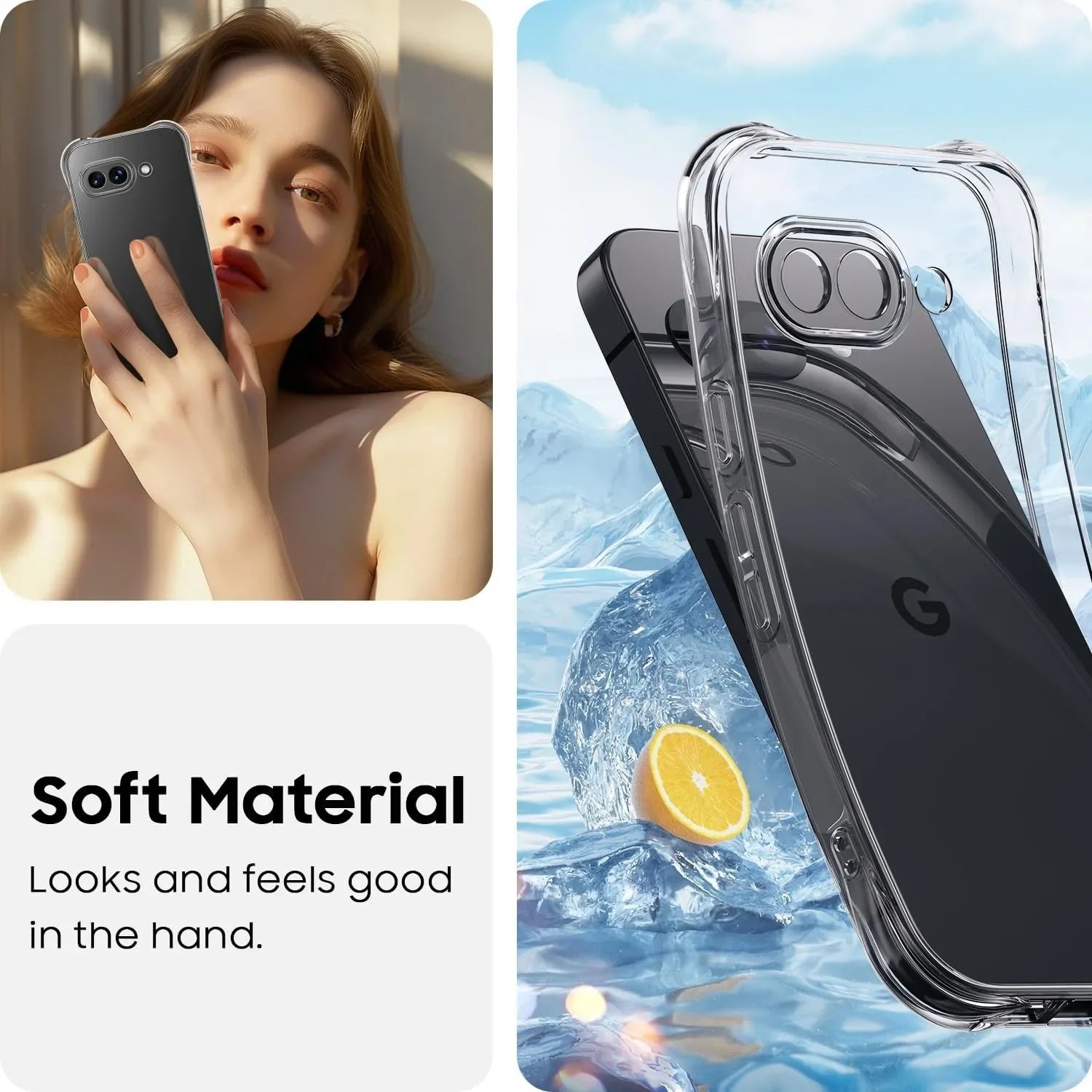 1.5 mm Thick Airbag Clear Shockproof Case for Google Pixel 9a