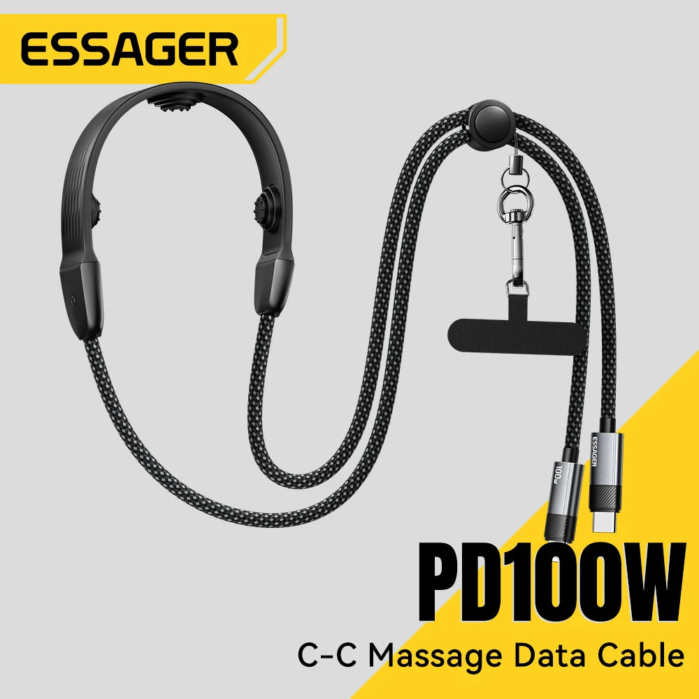 Essager 100W USB-C to USB-C PD Fast Charging Cable