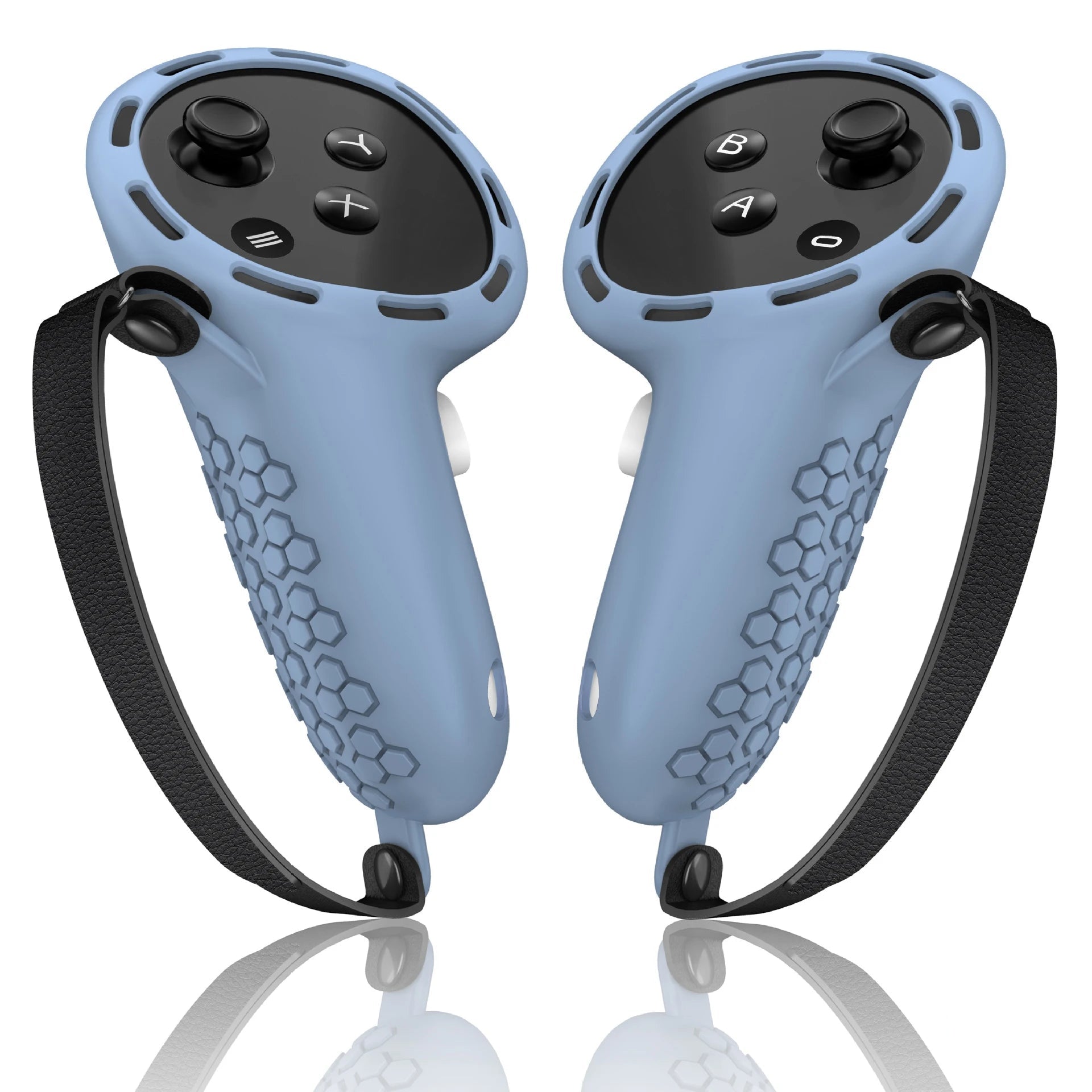 Silicone Touch Controller Grip with Adjustable Anti-Throw Strap for Meta Quest 3 / 3S