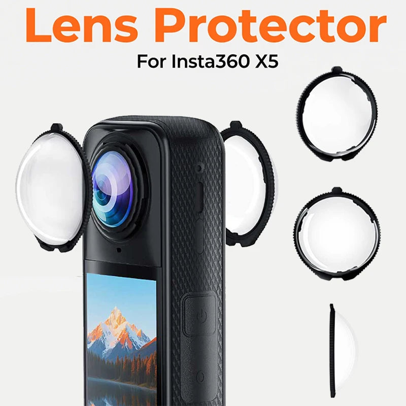 Premium Optical Glass Lens Guards for Insta360 X5