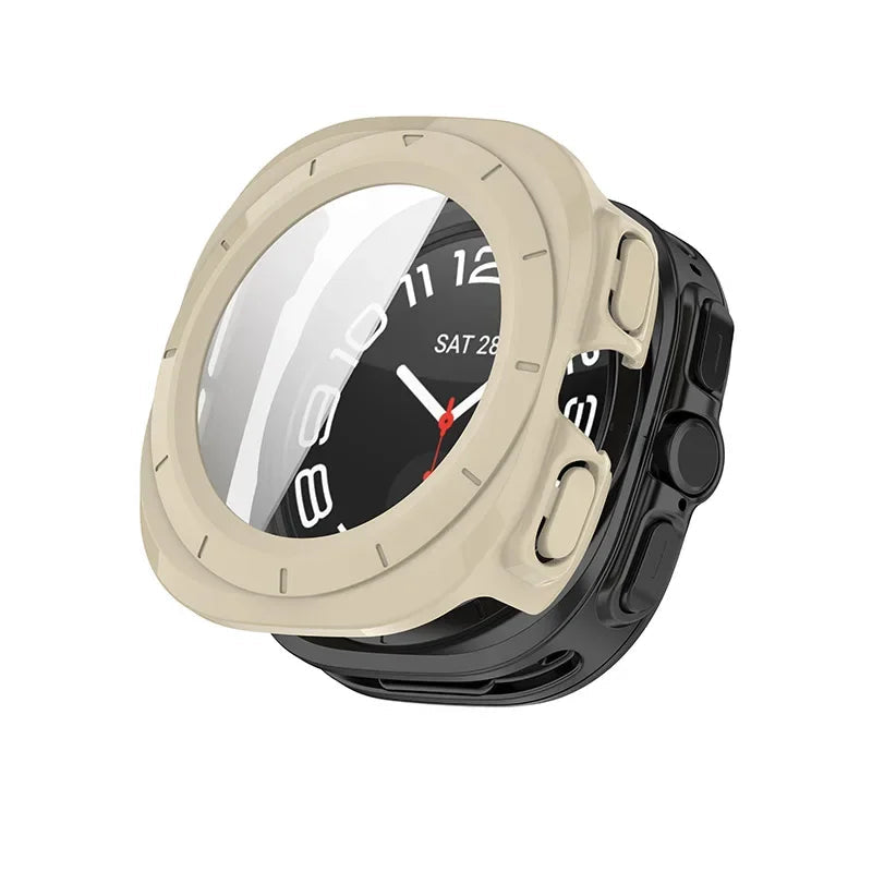PC Case with Tempered Glass Screen Protector  Samsung Galaxy Watch Ultra and Samsung Galaxy Watch Ultra (2025)