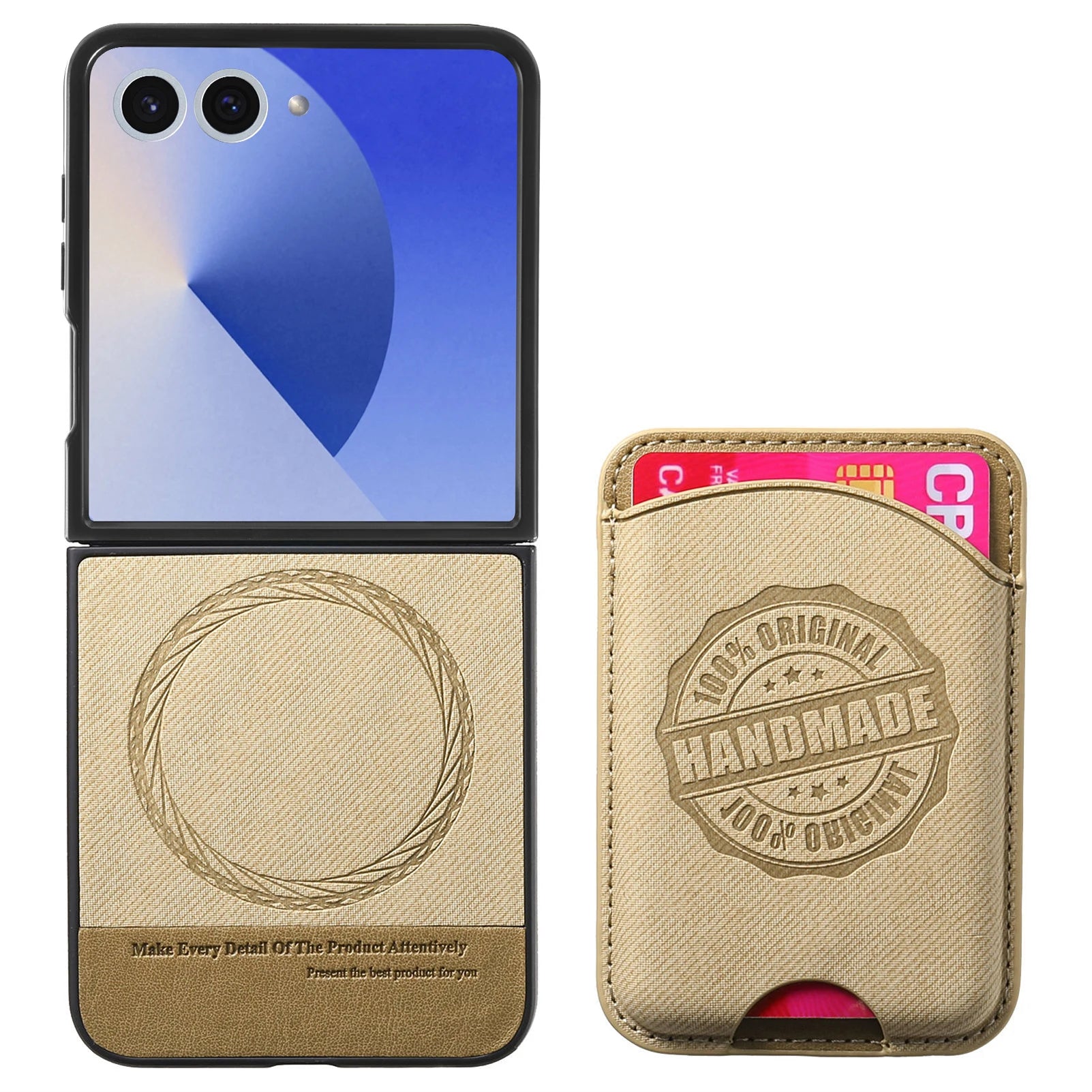 Samsung Galaxy Z Flip 7 Cowboy Style Magnetic Wallet Case with Detachable Bag