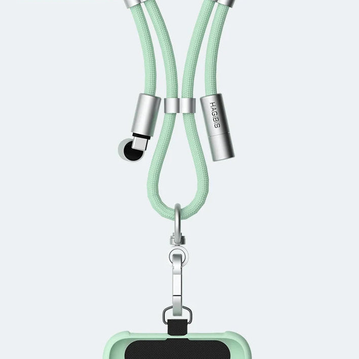 Hagibis Universal Phone Lanyard with USB-C Charging Cable