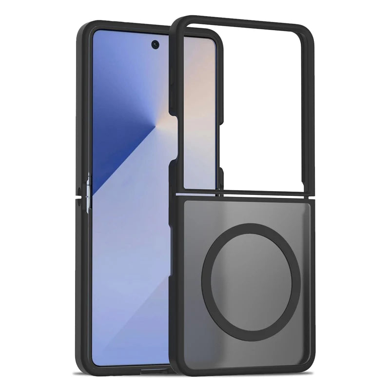 Samsung Galaxy Z Flip 7 Anti-Fingerprint Translucent Magnetic Case