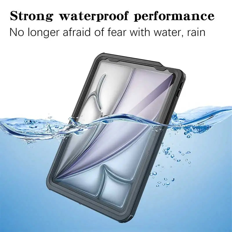 360° All-Inclusive Waterproof Clear Case for iPad Air M2