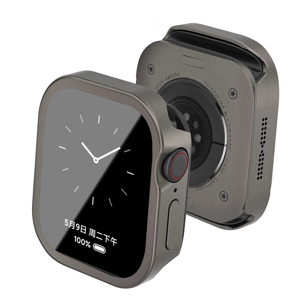 Durable Full-Coverage Metal Case for Apple Watch