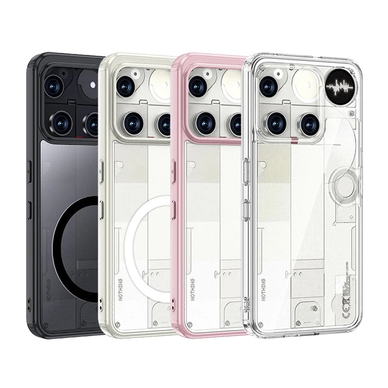 Semi-Transparent Magnetic Hard Case for Nothing Phone 3