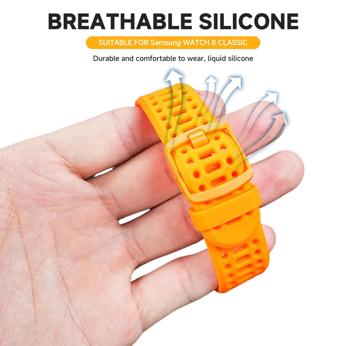 Premium Silicone Watchband for Samsung Galaxy Watch 8 / Galaxy Watch 8 Classic