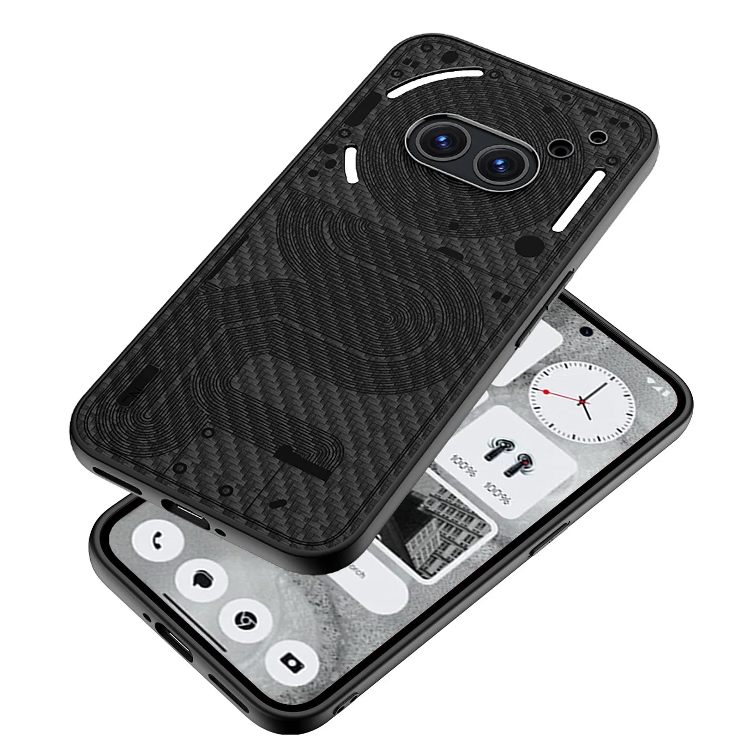 Luxury Matte Leather Soft Case for Nothing Phone 2a