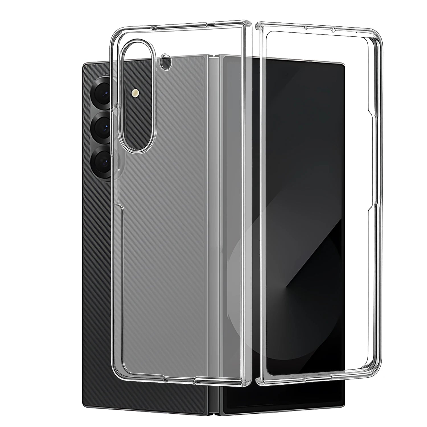 Protective Hard PC Shell Transparent Case for Samsung Galaxy Z Fold 7