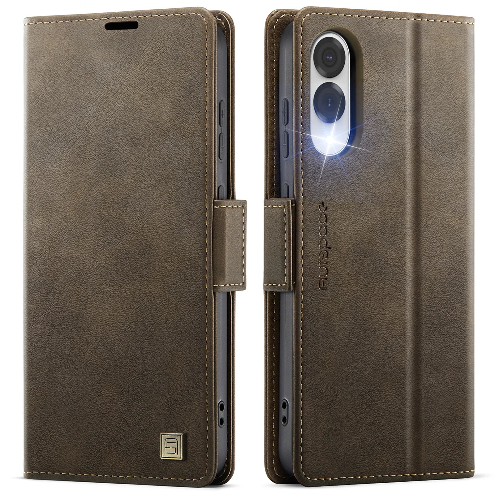Premium Leather Flip Wallet Book Case for Samsung Galaxy S25 Edge