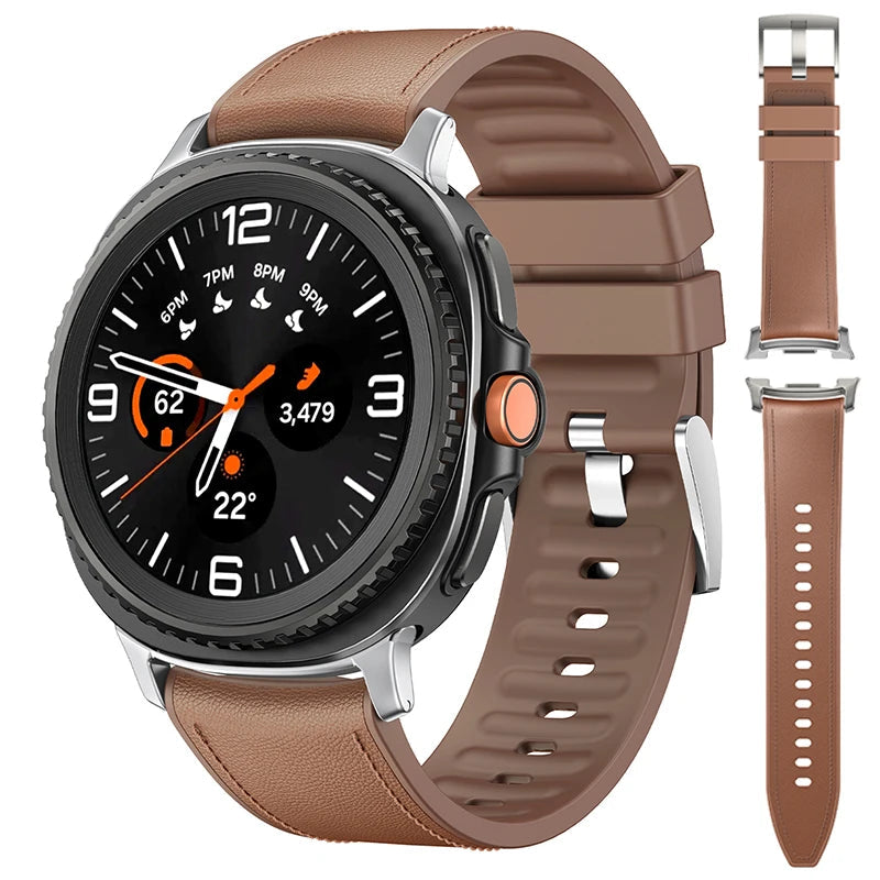 Premium Leather Replacement Bracelet for Samsung Galaxy Watch 8 / Galaxy Watch 8 Classic