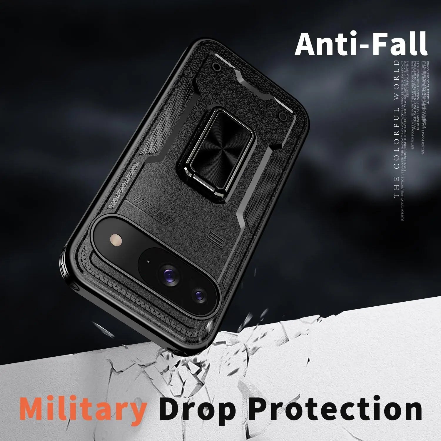 Shockproof Magnetic Case with Car Mount Ring Stand for Google Pixel 9 Series