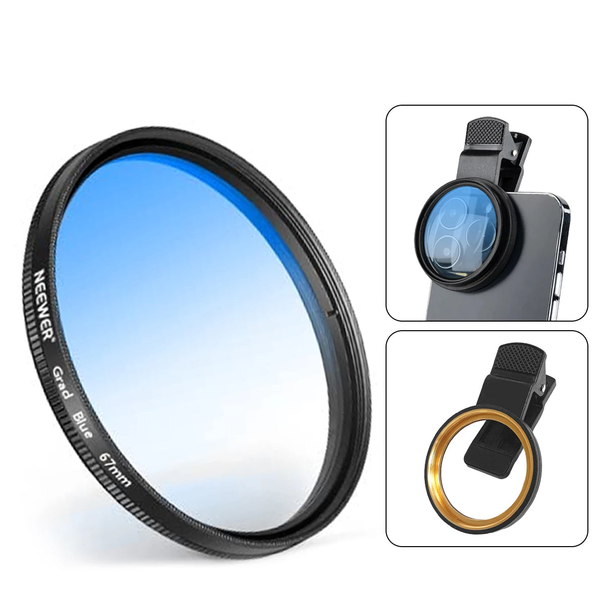 Fonken 3-in-1 52mm Phone Lens Filter