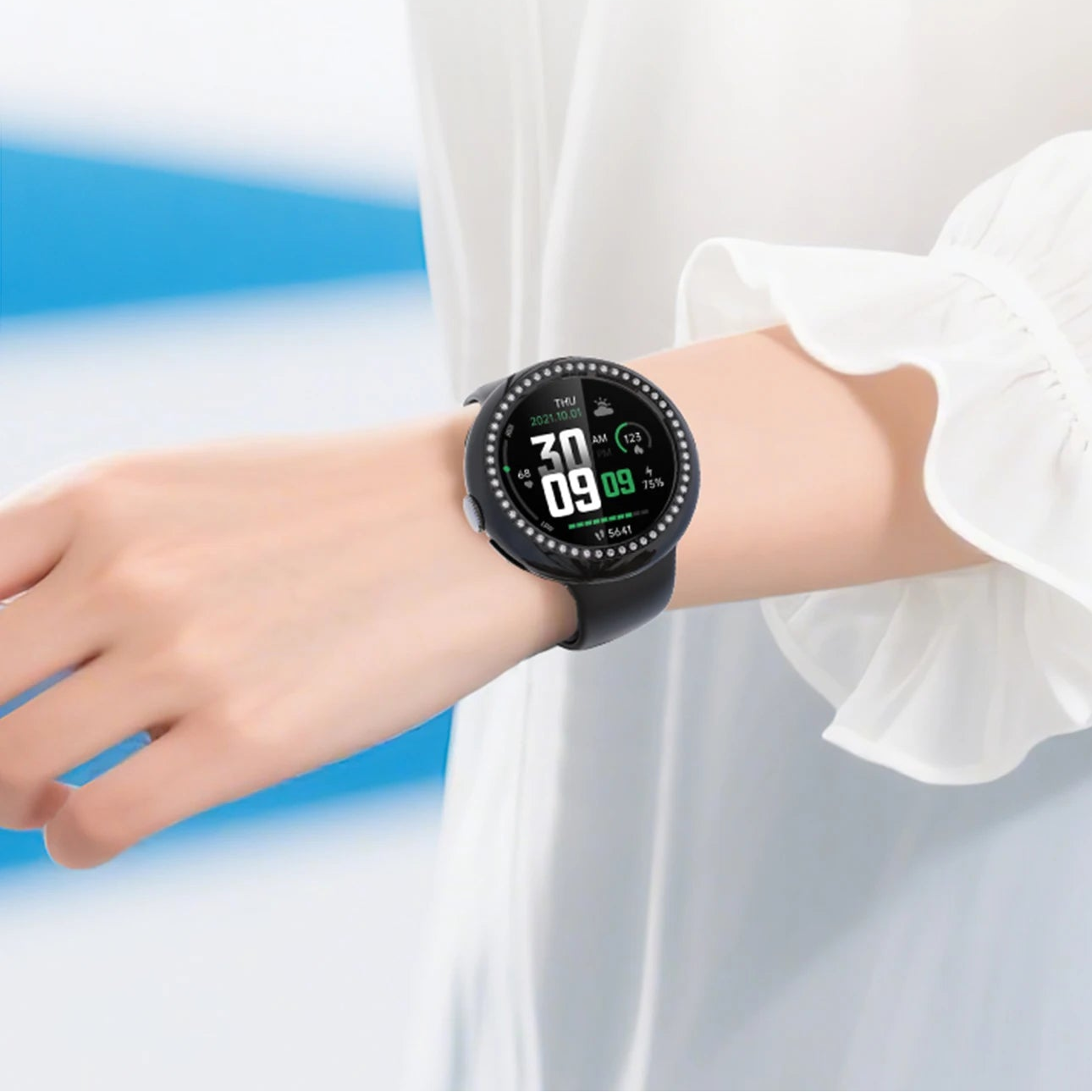 Diamond PC Hollow Bumper Case for Google Pixel Watch 4