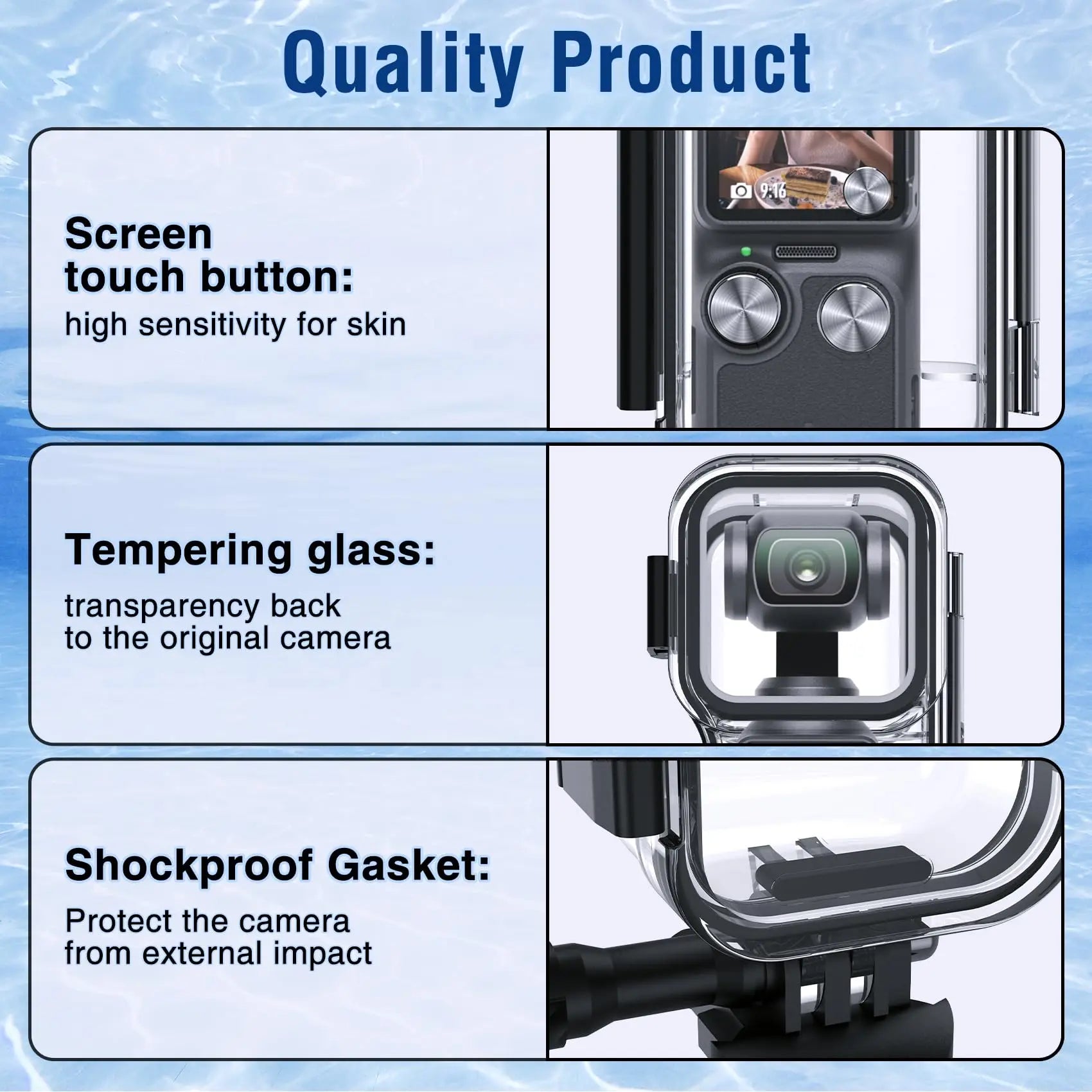 Waterproof Diving Housing Cover for DJI OSMO Pocket 3