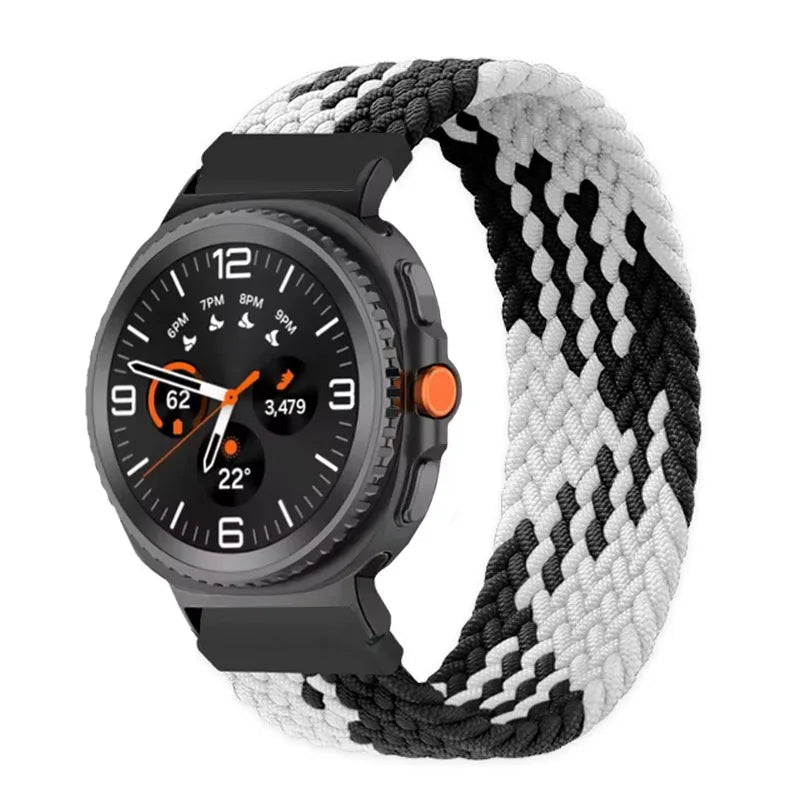 Braided Solo Loop Nylon Bracelet for Samsung Galaxy Watch 8 & Galaxy Watch 8 Classic