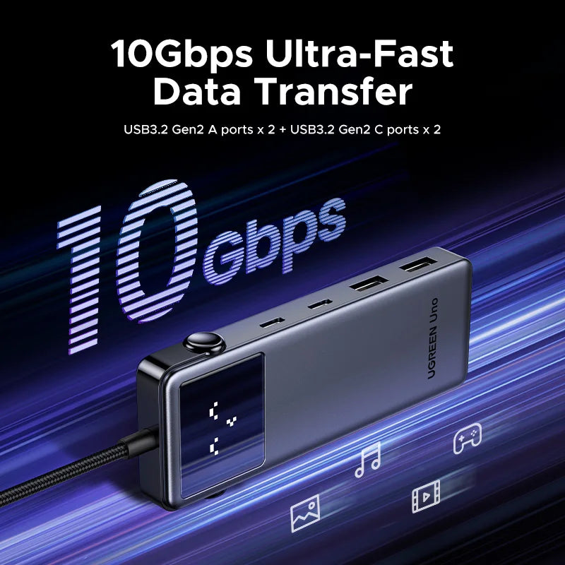 UGREEN Uno 6-in- 1 10Gbps USB-C HUB