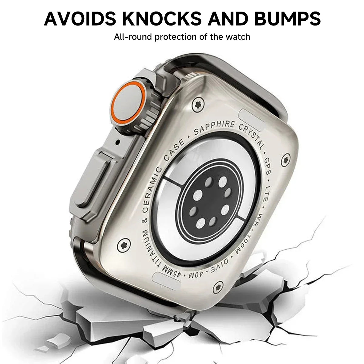 Durable Metal Bumper Frame for Apple Watch