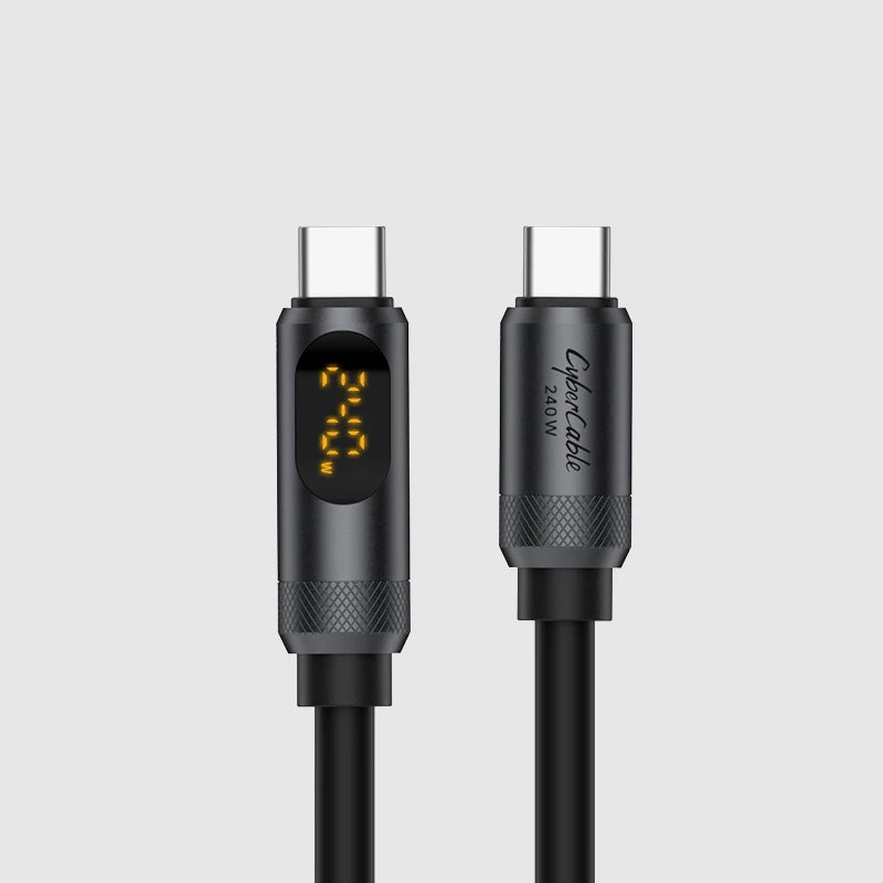 Hagibis 240W PD Fast Charging USB-C Cable with LED Display