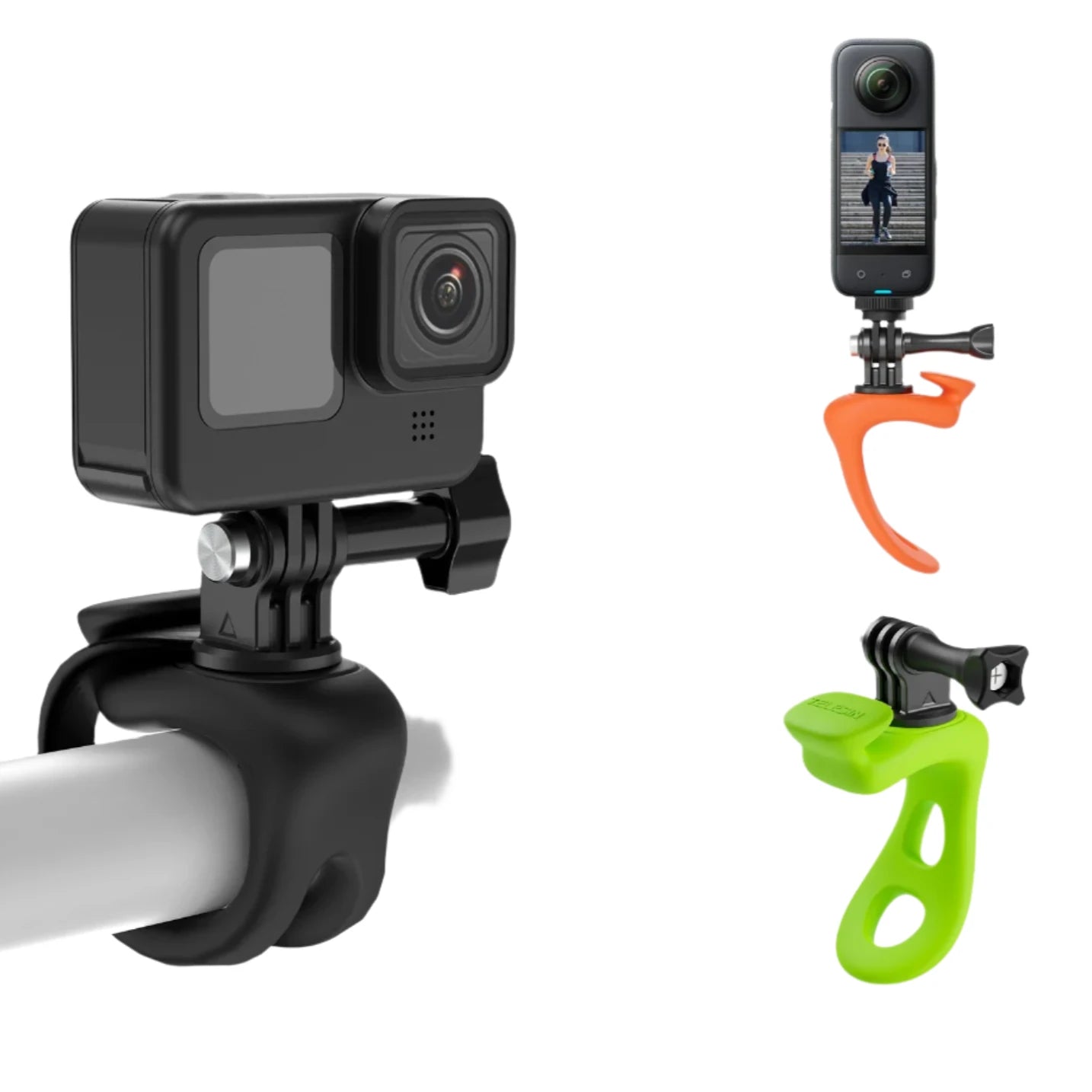 TELESIN Silicone Adjustable Mini Flexible Bracket for Action Cameras